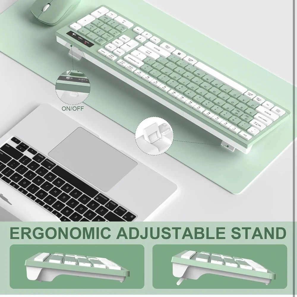 Wireless Keyboard and Mouse Combo, Full-Sized Wireless